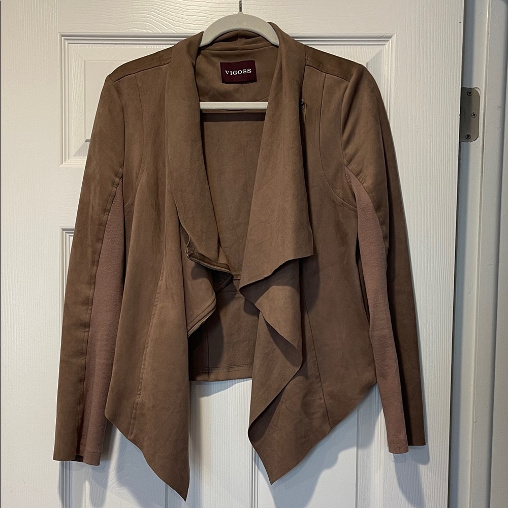 Women's Vigoss Faux Suede Draped Jacket